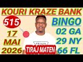 BOUL CHO POU JODIA 17 MAI 2026! BINGO 02 GA✅️! BINGO 29 NY✅️! BINGO 66 ✅️!.