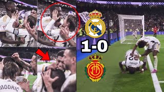 🤣Real Madrid players slapping Rüdiger after winning goal vs Mallorca
