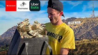 How Much I Made in 1 Day Working Uber Eats, DoorDash, & PostMates in Los Angeles, California