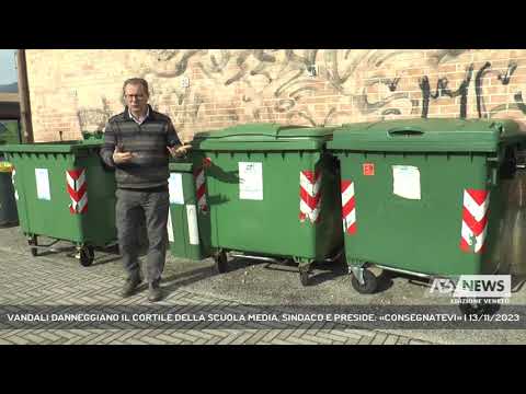 VANDALI DANNEGGIANO IL CORTILE DELLA SCUOLA MEDIA, SINDACO E PRESIDE: «CONSEGNATEVI» | 13/11/2023