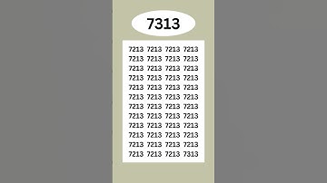 Your sharp eyes will find the wanted number"