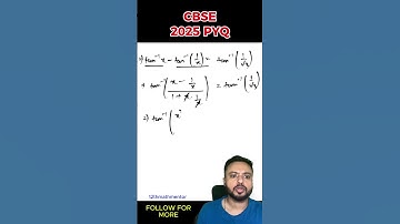 Inverse Trigonometric Functions | PYQ | CBSE 2025 | Class 12 Maths