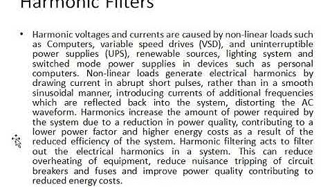 ETAP Harmonic Filter Design and Power Quality Mitigation technique