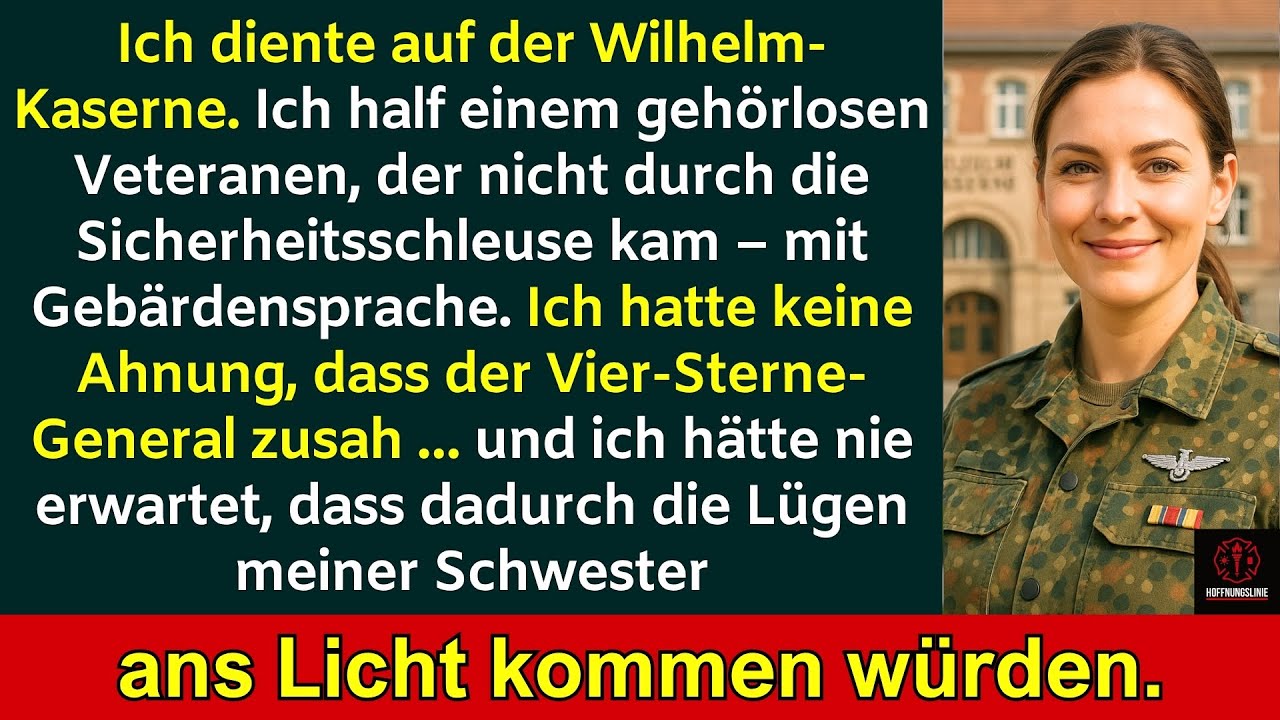 Einem gehörlosen Veteranen mit Gebärden begrüßt – ein General sah alles