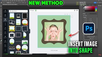 Easiest Way To Insert Image Into Shape | Insert Image Into Shape Photoshop Tutorial