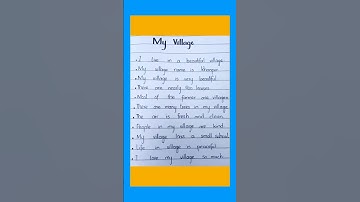 My village essay in english | 10 lines on my village essay | essay on my village #study#essay #viral
