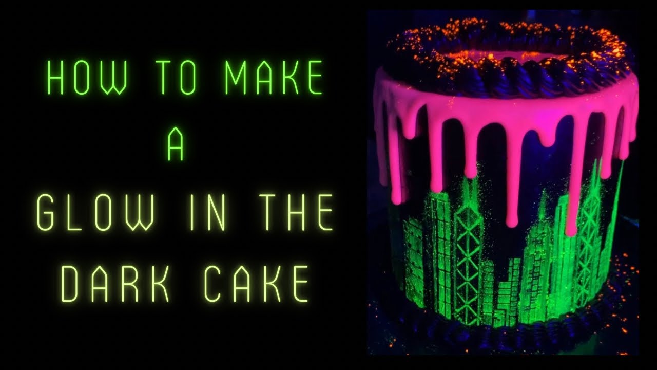 HOMEMADE] Glow in the dark cake : r/food
