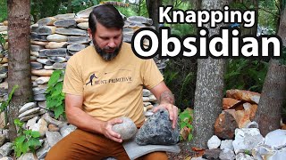 Knapping Obsidian