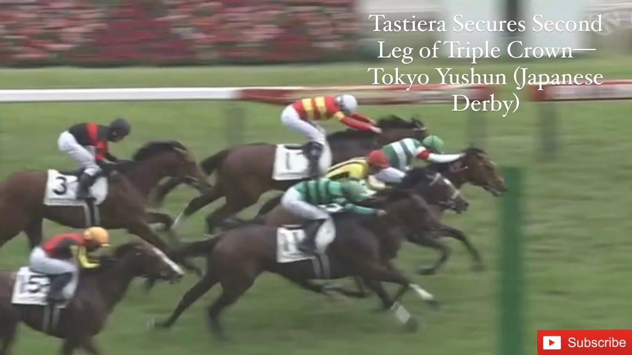 Jockey Damian Lane guides Tastiera to a thrilling victory in the Tokyo Yushun