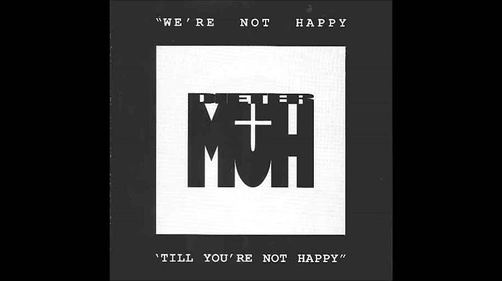 Dieter Müh ‎– We're Not Happy 'Till You're Not Happy