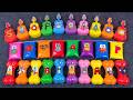 Rainbows SLIME 💫 Look Numberblocks, Alphablocks, Alphabet Lore in Bags & Guitar Glitter, Satisfying🌈