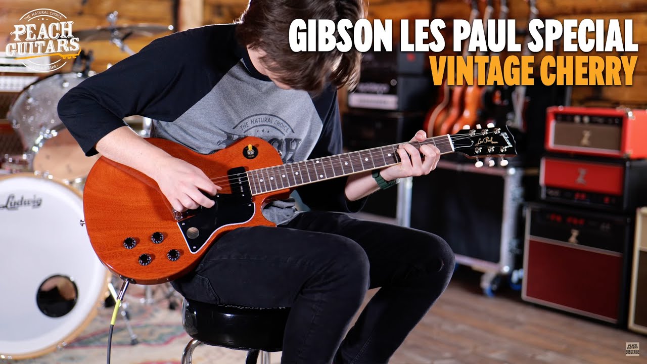 Gibson Les Paul Special Vintage Cherry - Guitare Électrique à Coupe Simple  : : Instruments de musique et Sono