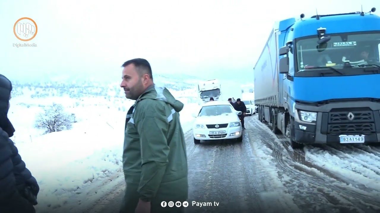 پێنجوێن.. بەهۆی بەفرەوە ژمارەیەكی زۆر لە شۆفێران بۆ ماوەی چەند كاتژمێرێك گیریان خوارد