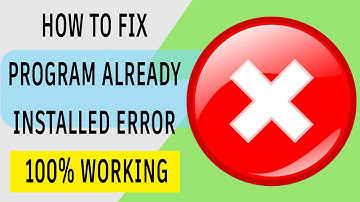 How to fix program already installed error - 100% working || HINDI