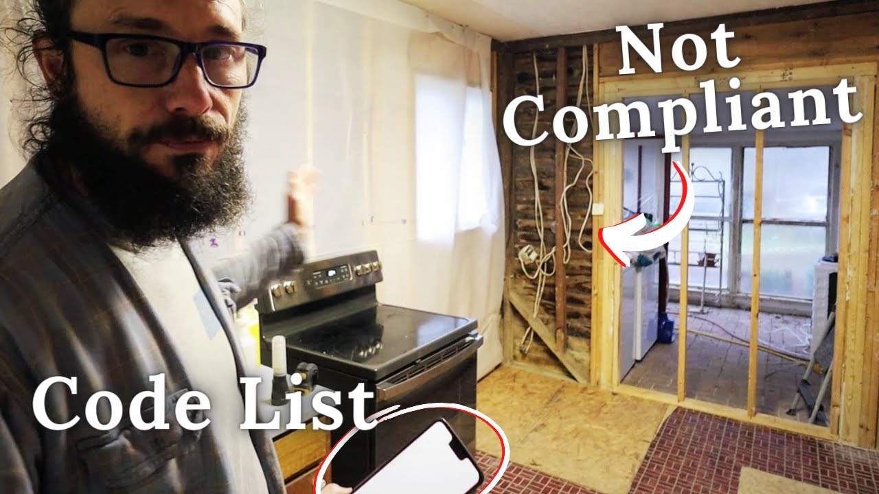 Electrical Code overview for the bathrooms and kitchen in the 1930s farmhouse