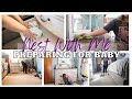 *NEW* NEST WITH ME 2022 // DECLUTTER, DEEP CLEAN &amp; LAUNDRY // MINIMAL NEWBORN BEDROOM ORGANIZATION