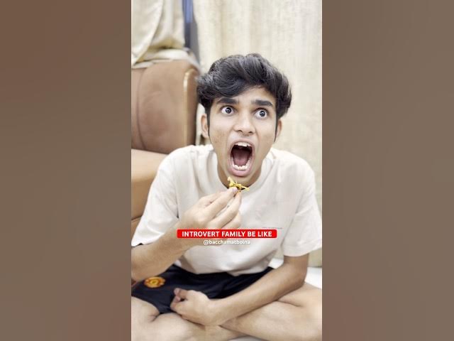 INTROVERT FAMILY #shorts #family #food #dinner #dine #funny #relatable #comedy #fun