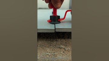 Tile Leveling Hack for Perfect Floors! Pro Uses Leveling System to Eliminate Uneven Tiles 🔥