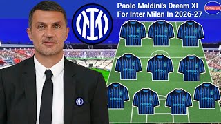 Paolo Maldini's Dream Team For Inter Milan 2026-27 Season 😱 Inter Milan's Transfers News 2026 🔥