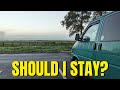 Stealth Camping Behind a Petrol Station: Was it a Mistake? (VW T4)
