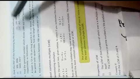 How to find HCF by division method oxford countdown book 6 ex 4a