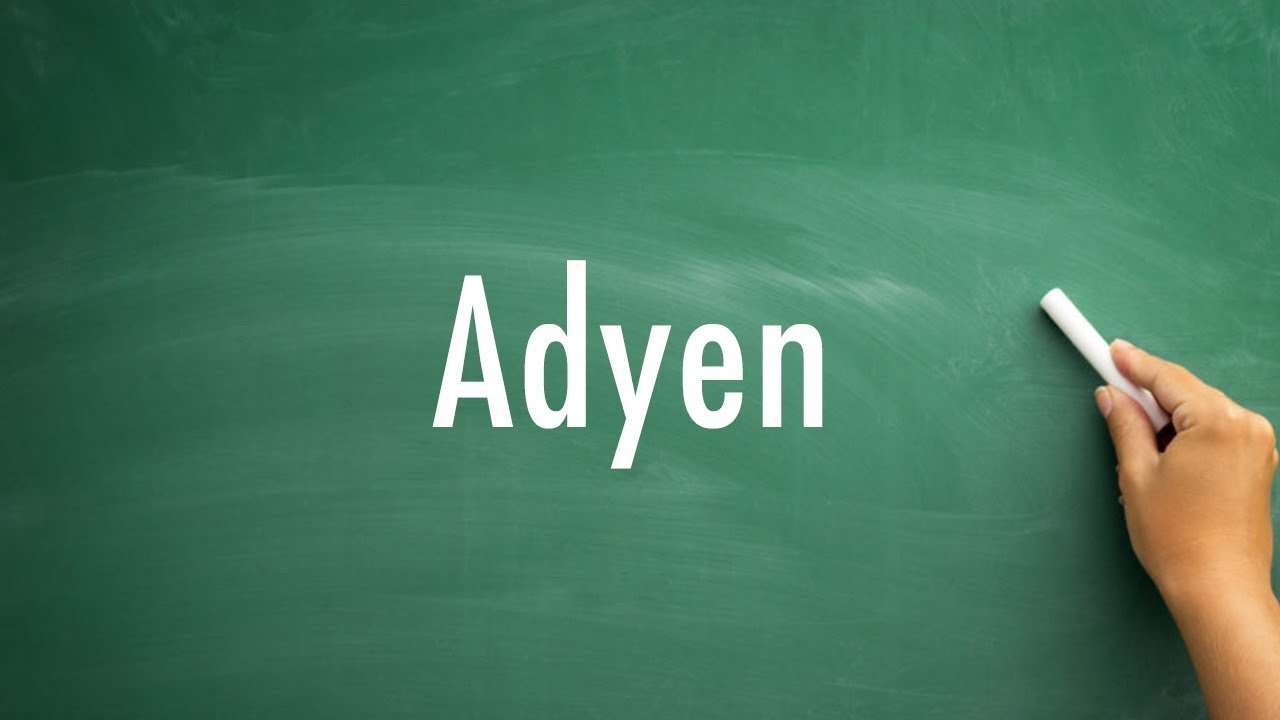 How do you pronounce adyen - YouTube