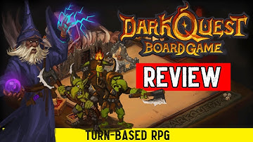 Dark Quest: Board Game Review  - Can You Stop the Dark Sorcerer? (Turn-Based RPG)