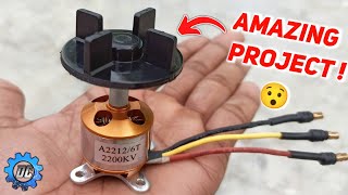 Amazing project with 2200kv Brushless motor  | How to make mixer at home