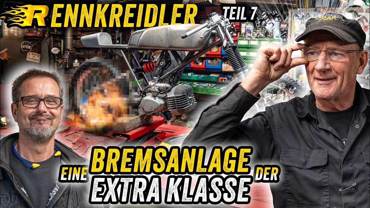 Kreidler-Umbau: Bremsanlage mit Umlenkung & Gestänge gebaut | Andis Funktionspunk