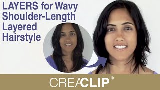 How to Cut LAYERS for Shoulder-Length Wavy Layered Hairstyle - Home Hair Cutting Tutorial screenshot 5