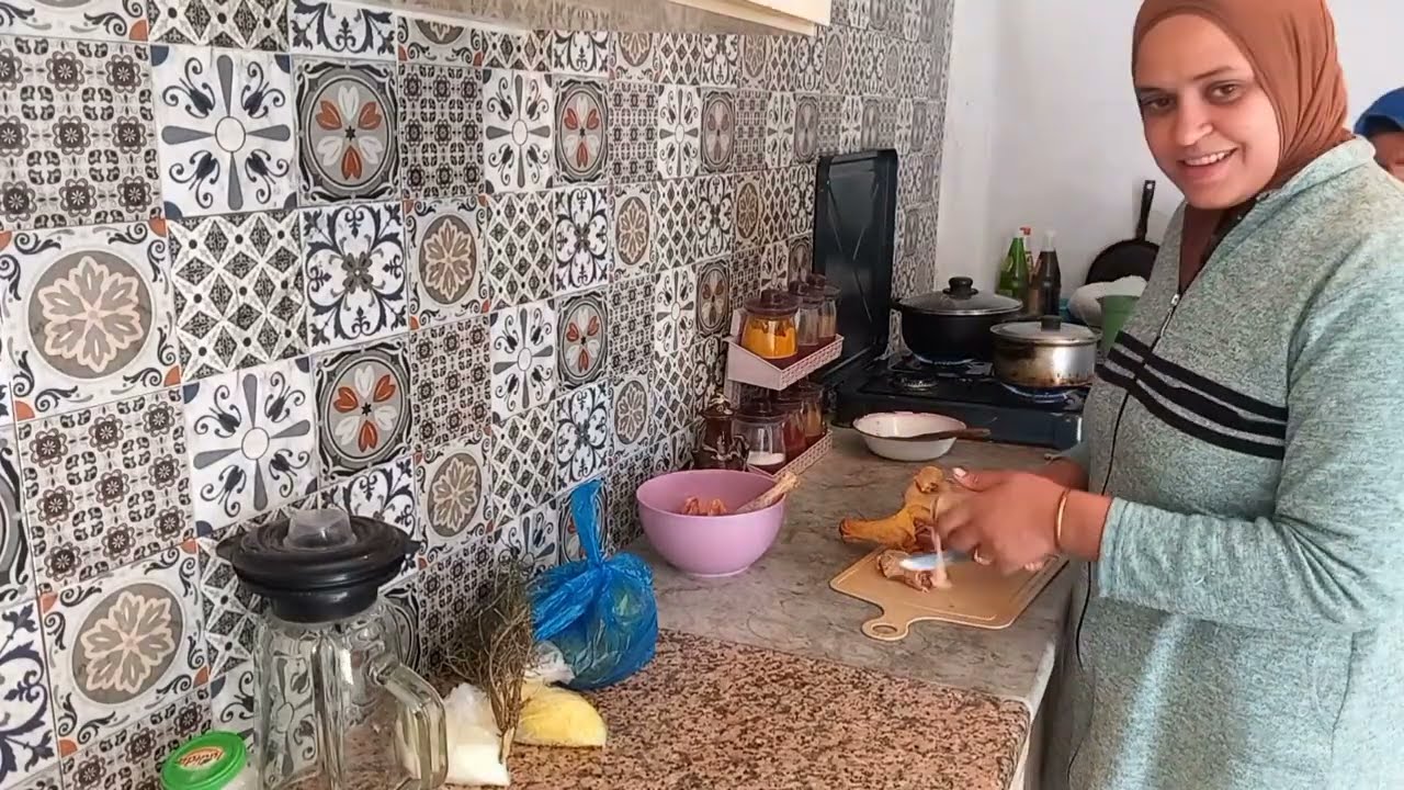 دبارة الثالث عشر من رمضان🌙 دجاج عربي فالكوشة و طاجين بنة ولا أروع❤️🥰