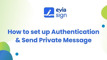 E-signature Authentication and Private Messaging: Enadoc Evia Sign