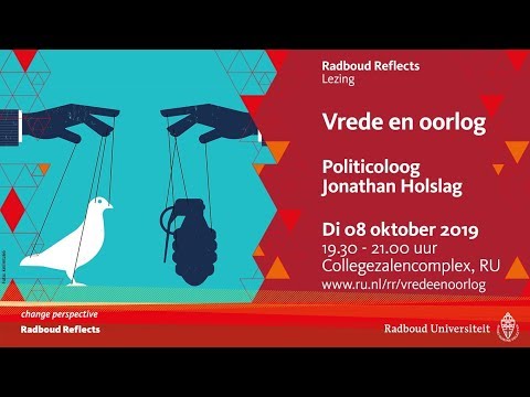 Vrede en oorlog | Lezing door politicoloog Jonathan Holslag