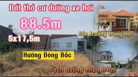 Đất Cần Giuộc Giá Rẻ| Khu nhà đông lô 2 đường nhựa 88,5m thổ cư, kinh doanh,định cư lâu dài.