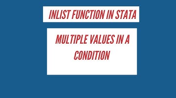 Multiple values in a condition using inlist in Stata