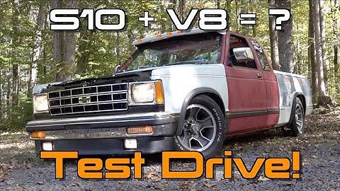 The Newly FUEL INJECTED V8 S10 Goes For A Test Drive (w/ Exhaust Clips)!  S10 Restomod Ep.21