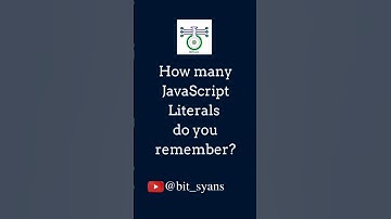 JavaScript ECMA JSX Script Literals #shorts #javascript #es6 #ecmascript