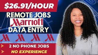 $26/Hr Work From Home Jobs 2023: Remote Jobs No Experience, Data Entry Jobs With Marriott (No Phone)