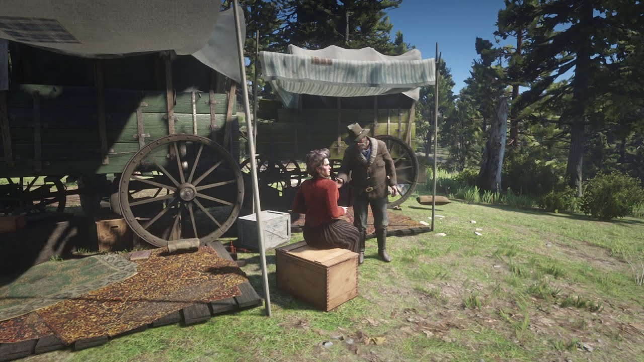 RDR2 - Uncle invites Grimshaw on a date to borrow money - YouTube