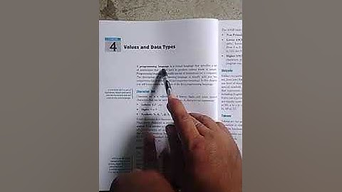 Class-9, chapter-4(values and data types)