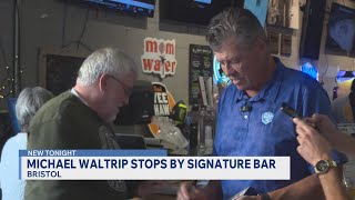 Michael Waltrip meets fans in Bristol