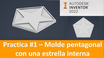 ⭐ Pieza de practica # 1 usando Autodesk Inventor 2022