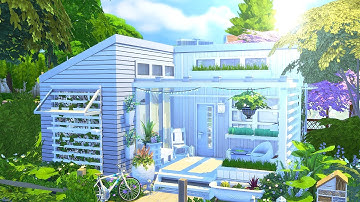 SOLID WHITE TINY HOUSE || The Sims 4 Speed Build SOLID COLOR BUILD CHALLENGE