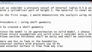 Pressure Vessels Axisymmetric Analysis using Abaqus