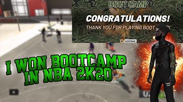 I WON THE BOOTCAMP EVENT IN NBA 2K20 | HOW TO WIN BEST METHOD!!