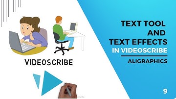 Text tool and text effects in VideoScribe 2022 in Urdu Hindi by Aligraphics