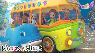 Wheels On The Bus Underwater | Baby Shark (Wheels on the Bus) - Princess Songs