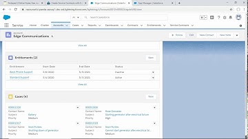 Create service contracts with entitlements in Salesforce