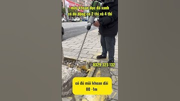 TEST MÁY KHOAN ĐỤC BÊ TÔNG 4 THÌ TẠI CỬA HÀNG / KHOAN ĐÁ XANH SIÊU KHOẺ #shortsviral #maykhoan