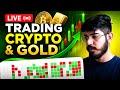Crypto &amp; Gold LIVE Trading Hindi {VERTICAL} | Bitcoin, Gold &amp; Forex Live Analysis | 19 May